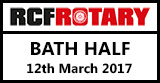 RCF Rotary Bath Half Marathon 2017 - click here to find out more RCF Rotary Bath Half Marathon 2017